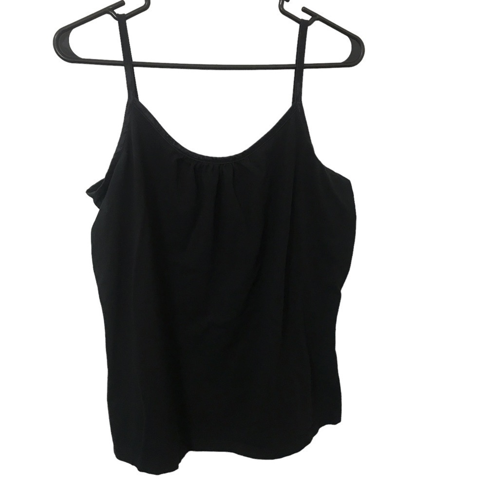 3/$15 Just my size JMS cotton spandex black essential camisole top